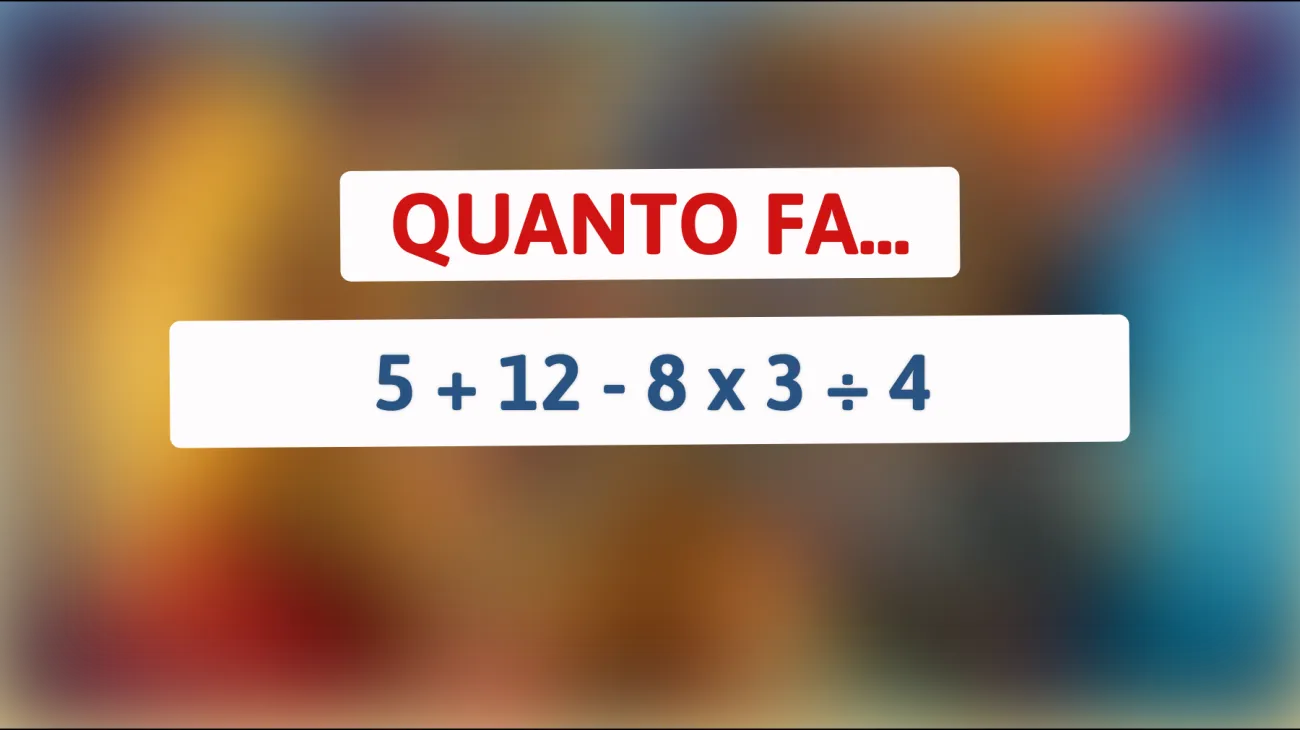 \"La sfida del calcolo che sta facendo impazzire il web: vuoi mettere alla prova la tua intelligenza?\""