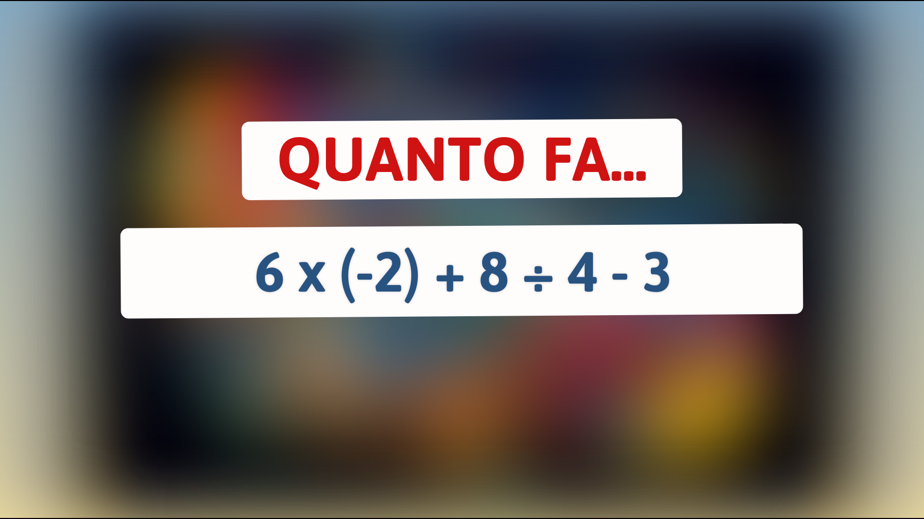 \"Sai risolvere questo indovinello che solo i veri geni riescono a capire? Mettiti alla prova!\""