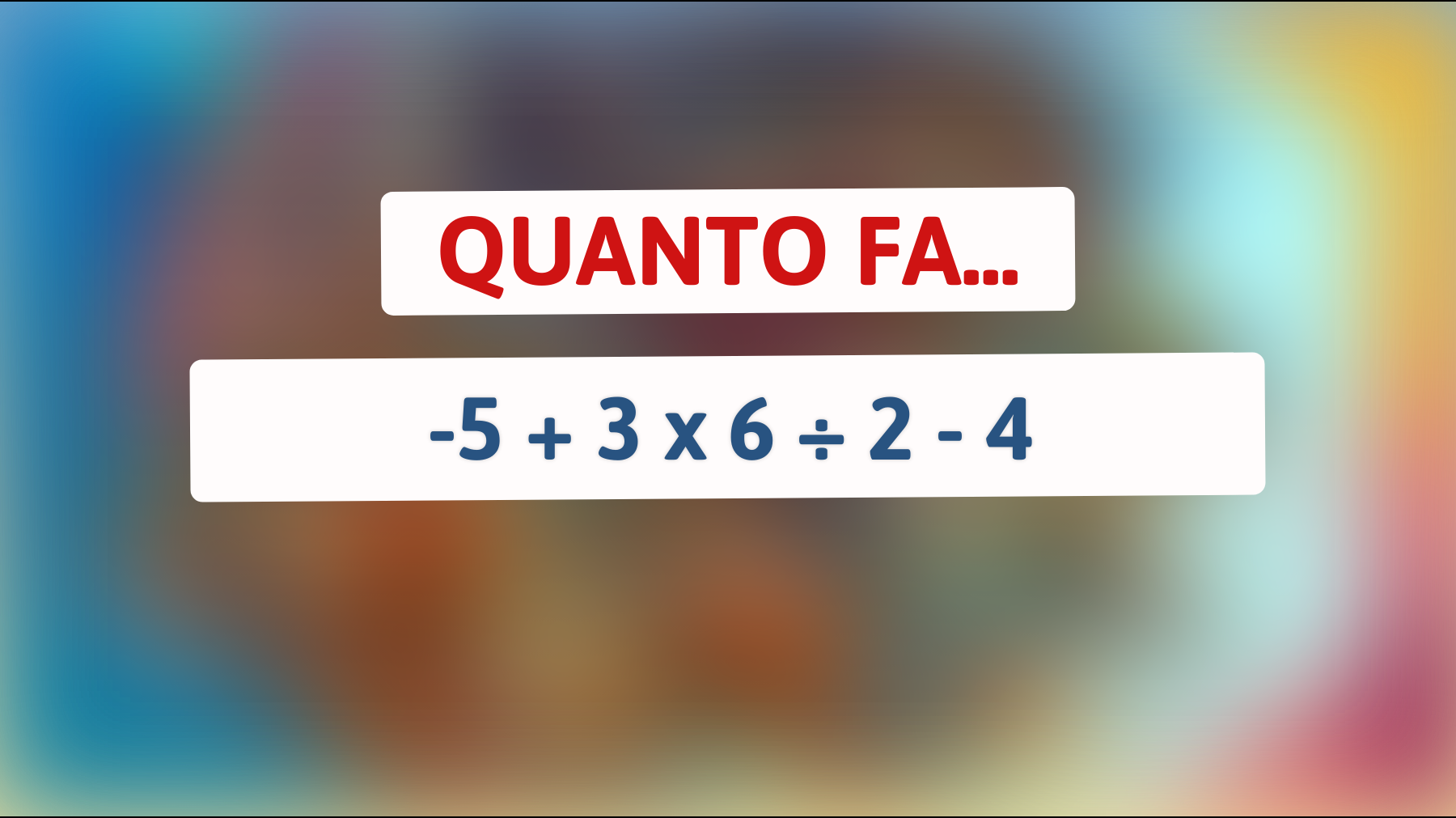 Scopri la sorprendente soluzione all'indovinello che sta facendo impazzire il web: riesci a risolverlo?"